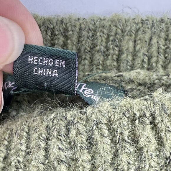 Wild Fable Ribbed Green Cropped Sweater Tank Top Blouse Small Boho Women’s - Picture 4 of 13